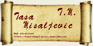 Tasa Misaljević vizit kartica